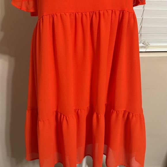Beautiful Sam Edelman Orange Ruffle Dress - Picture 3 of 6